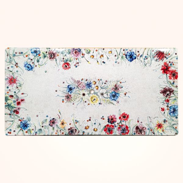 LEO203 R - In the photo: 200x100 cm. table<br><br>Volcanic stone, 3 cm thick. Suitable for inside and outside, resistant to a temperature range of -60 to 1000 °C.